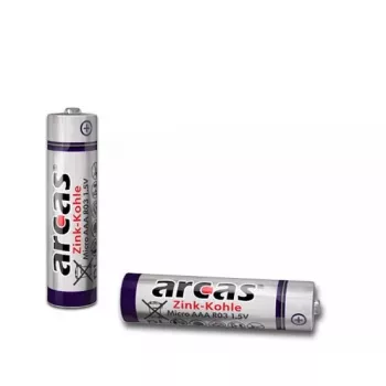 Pila desechable Arcas 107 00403 AAA zinc-carbono