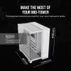Caja de PC CORSAIR – iCUE LINK 6500X RGB semitorre de doble cámara Blanca