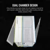 Caja de PC CORSAIR – iCUE LINK 6500X RGB semitorre de doble cámara Blanca