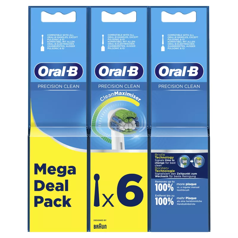 Oral-B Precision Clean 80339528 Cabezal de cepillo 6 uds. Blanco