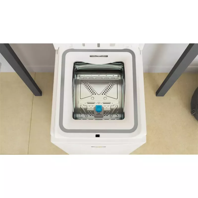 Lavadora de carga superior WHIRLPOOL TDLRBX 6252BS EU — 6 kg, 1200 rpm, clase de eficiencia energética B, 900×400×600 mm, blanco