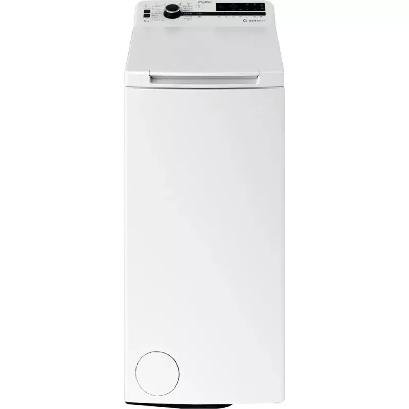 Lavadora de carga superior WHIRLPOOL TDLRBX 6252BS EU — 6 kg, 1200 rpm, clase de eficiencia energética B, 900×400×600 mm, blanco