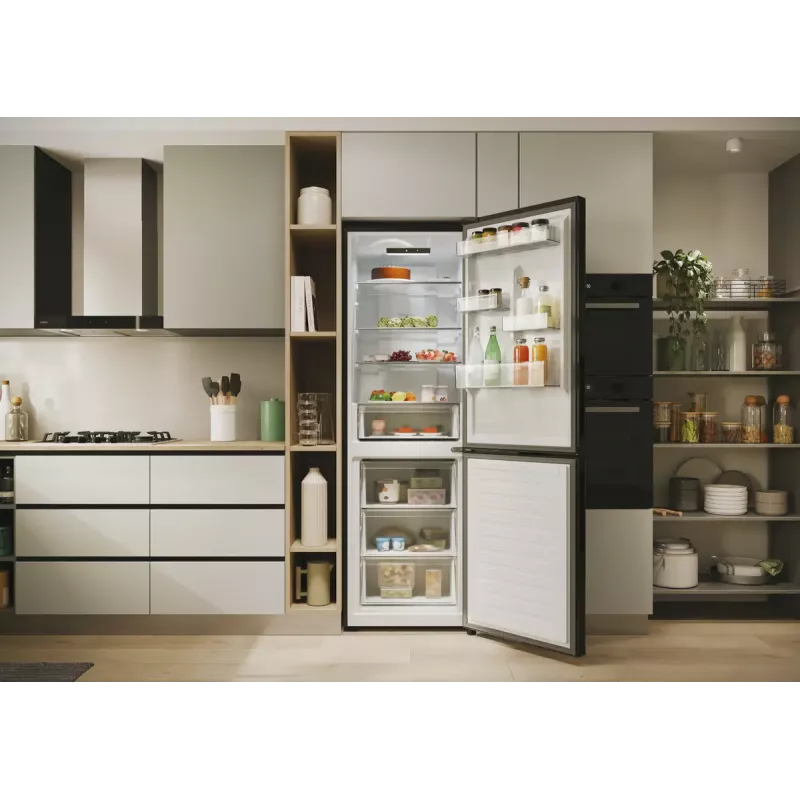 Frigorífico Candy Fresco ECN2CQTEB186 355 L Negro No Frost