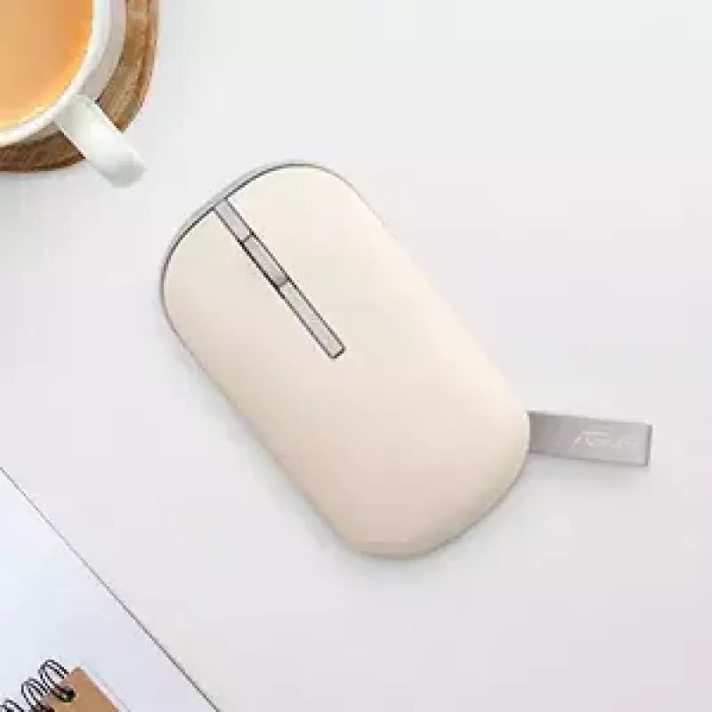 ASUS Marshmallow MD100 Ratón Oficina Ambidiestro RF Wireless + Bluetooth Óptico 1600 DPI