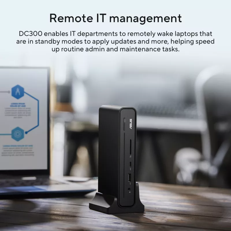 ASUS Triple Display USB-C Dock DC300 Docking USB 3.2 Gen 2 (3.1 Gen 2) Type-C Negro