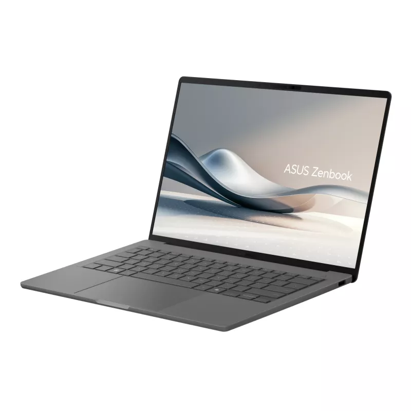 Portátil ASUS Zenbook A14 UX3407RA-QD010W — Qualcomm Snapdragon X1E-78-100, 14 inch WUXGA, 32 GB RAM, 1 TB SSD, Windows 11 Home, Gris