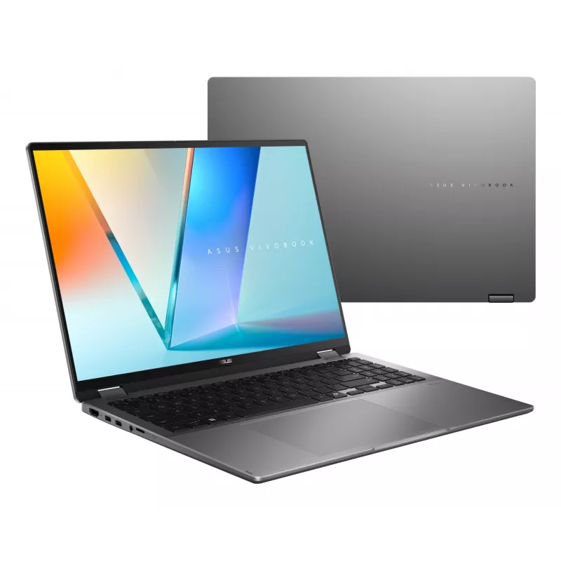 ASUS Vivobook 16 Flip TP3607SA-RJ033W Copilot+ PC Intel Core Ultra 7 256V Híbrido (2 en 1) 40,6 cm (16 inch) Táctil 3K 16 GB LPDDR5x-SDRAM 1 TB SSD Wi-Fi 7 (802.11be) Windows 11 Home Negro, Gris