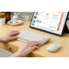 Teclado inalámbrico Bluetooth ASUS Marshmallow KW100 — Distribución US International, Oat Milk