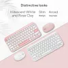 Teclado inalámbrico Bluetooth ASUS Marshmallow KW100 — Distribución US International, Oat Milk