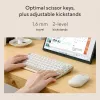 Teclado inalámbrico Bluetooth ASUS Marshmallow KW100 — Distribución US International, Oat Milk