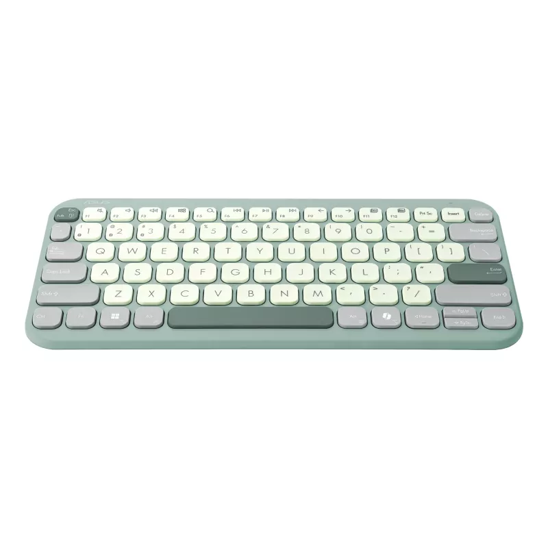 Teclado inalámbrico Bluetooth ASUS Marshmallow KW100 — Distribución US International, diseño compacto