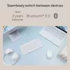 Teclado inalámbrico Bluetooth ASUS Marshmallow KW100 — Distribución US International, diseño compacto