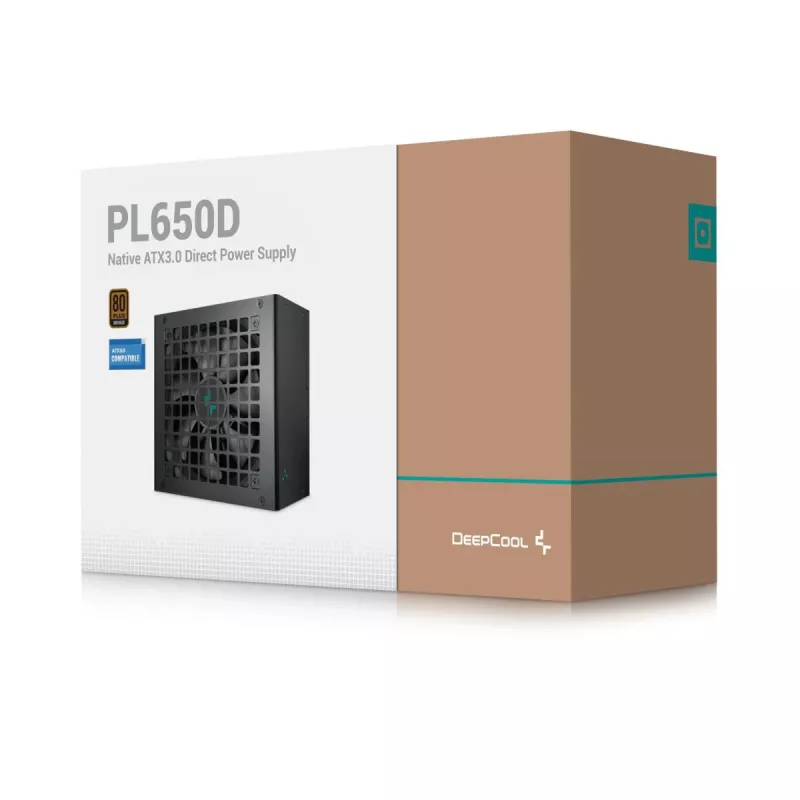 DEEPCOOL Pl650d Fuente de alimentación 650 W 20+4 Pin ATX - Blanco