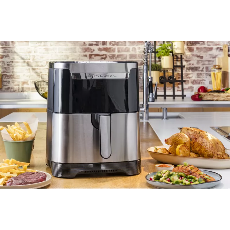 Freidora de aire Tefal Easy Fry & Grill EY801D 6,5 L de sobremesa 1650 W acero inoxidable