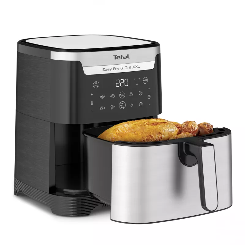 Freidora de aire Tefal Easy Fry & Grill EY801D 6,5 L de sobremesa 1650 W acero inoxidable