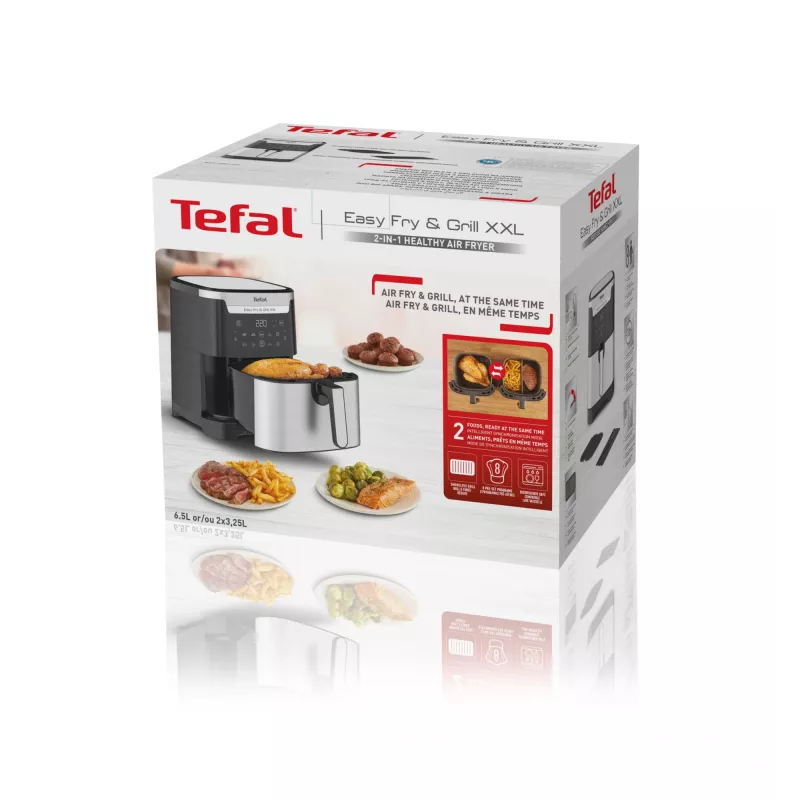 Freidora de aire Tefal Easy Fry & Grill EY801D 6,5 L de sobremesa 1650 W acero inoxidable