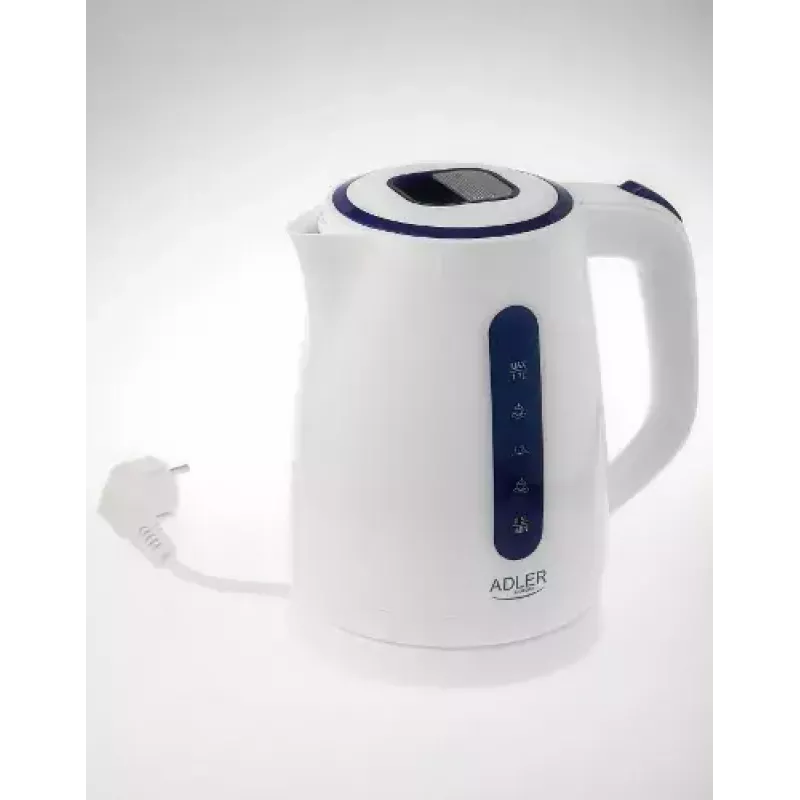 Hervidor Adler 1,7 L 2200 W azul blanco