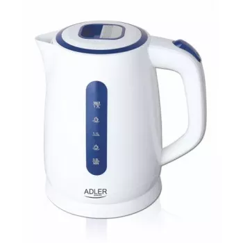 Hervidor Adler 1,7 L 2200 W azul blanco