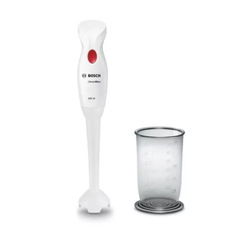 Batidora de mano Bosch MSM14100 — 400 W, blanca, 0,8 kg, cable de 1,2 m