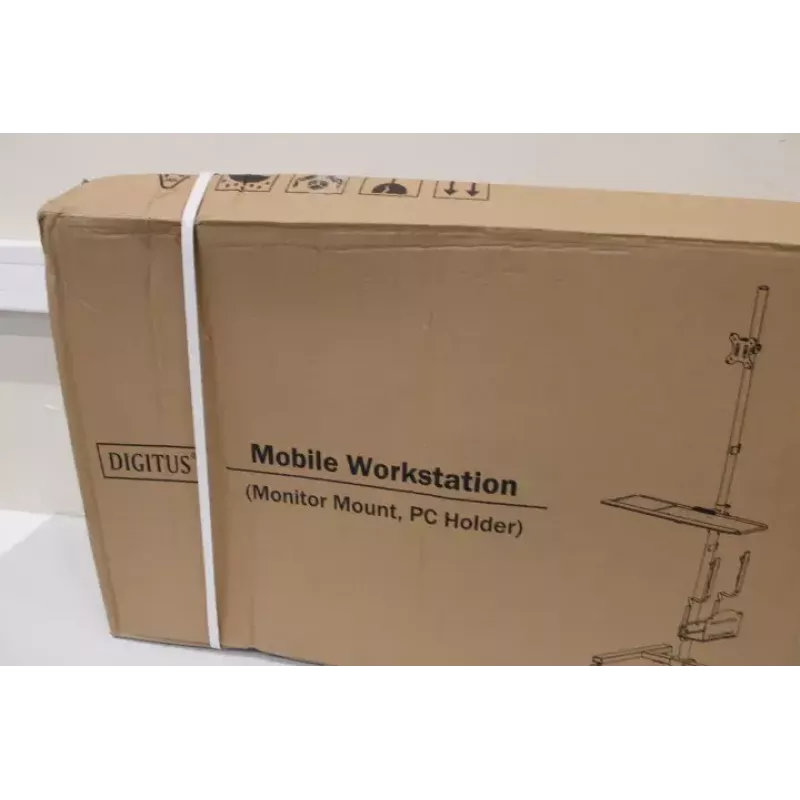 Soporte de monitor y soporte de PC DIGITUS DA-90374 — regulable en altura para pantallas de 17–32
