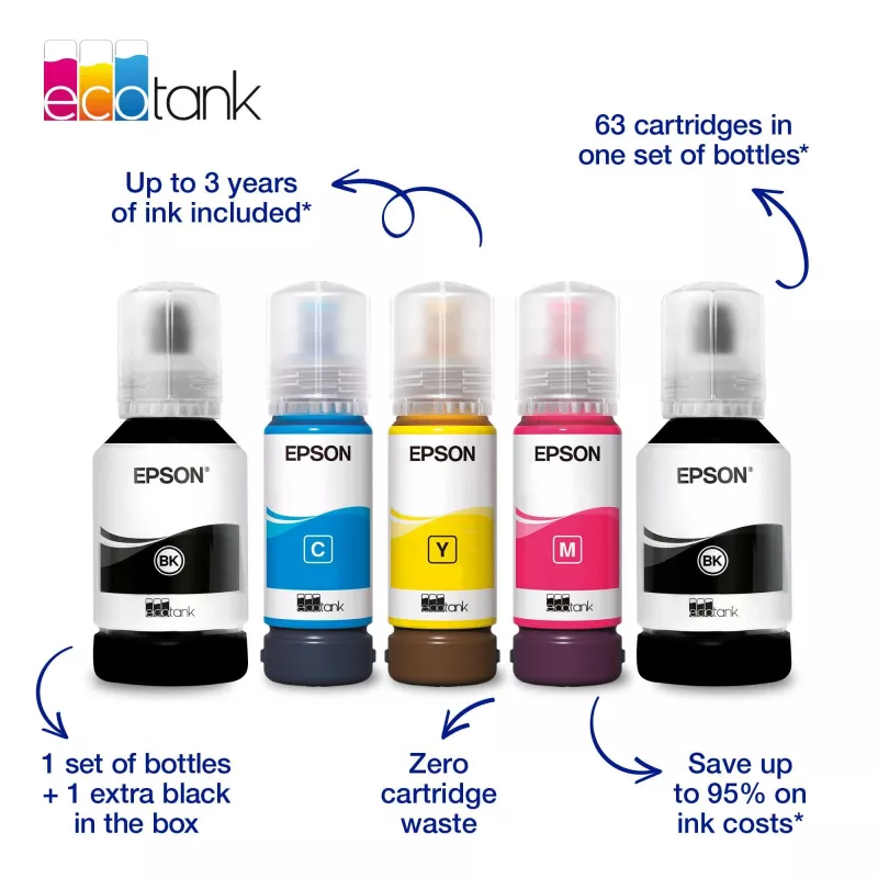 Impresora multifunción de inyección de tinta Epson EcoTank L6370 — color, A4, 4800x1200 DPI, Wi‑Fi, Ethernet