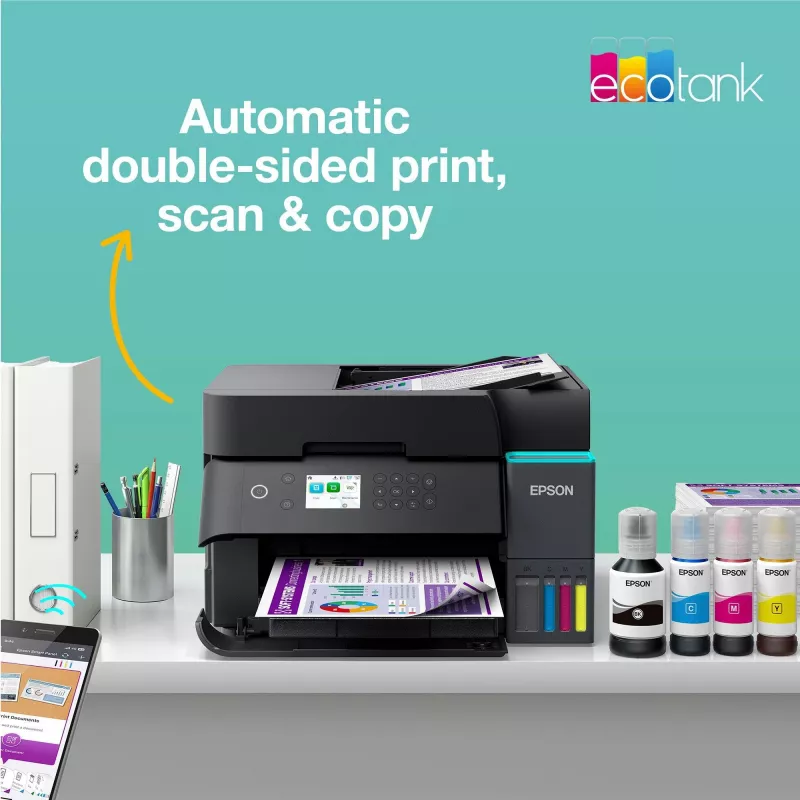 Impresora multifunción de inyección de tinta Epson EcoTank L6370 — color, A4, 4800x1200 DPI, Wi‑Fi, Ethernet