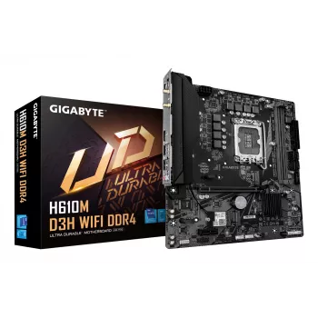 Placa base GIGABYTE H610M D3H WIFI, H610, LGA 1700, Micro ATX