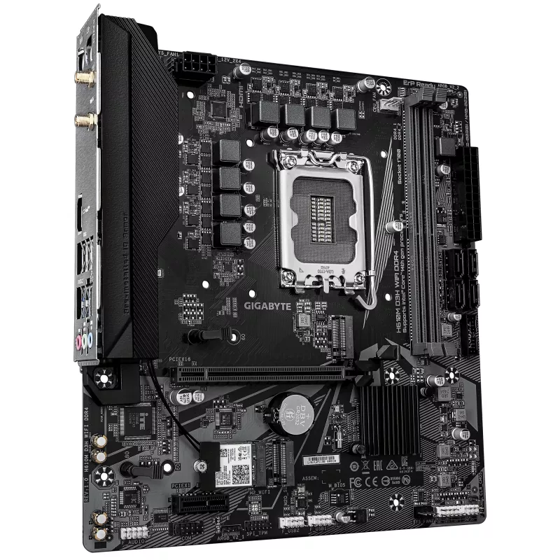 Placa base GIGABYTE H610M D3H WIFI, H610, LGA 1700, Micro ATX