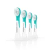 Cabezales de cepillo de repuesto Sonicare For Kids Philips HX6034/90 — pack de 4, azul/blanco, recambio cada 3 meses