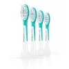 Cabezales de cepillo Philips Sonicare For Kids HX6044/90, pack de 4, azul/blanco, recambio cada 3 meses