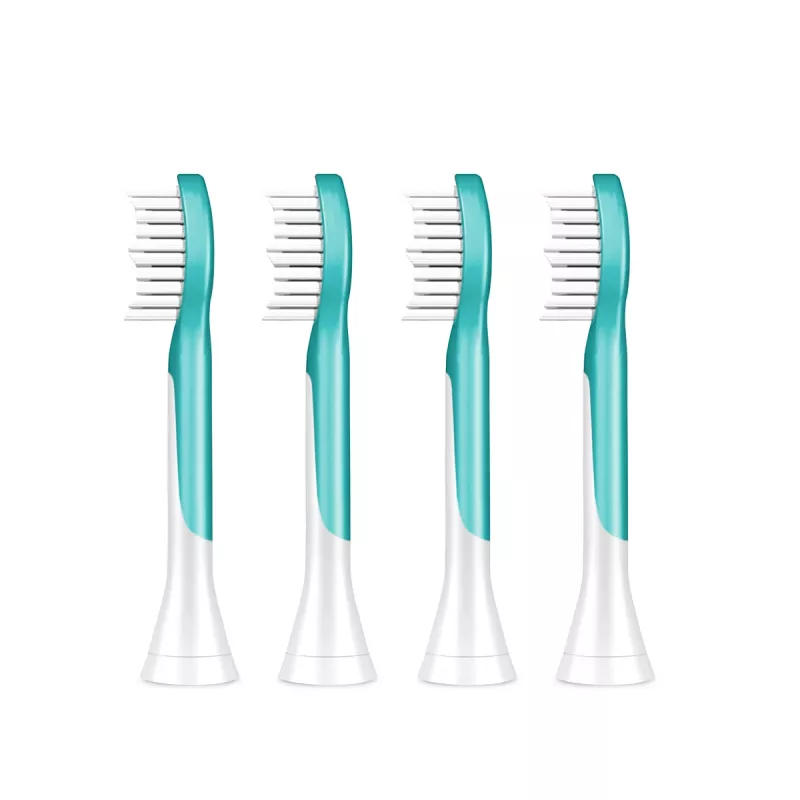 Cabezales de cepillo Philips Sonicare For Kids HX6044/90, pack de 4, azul/blanco, recambio cada 3 meses
