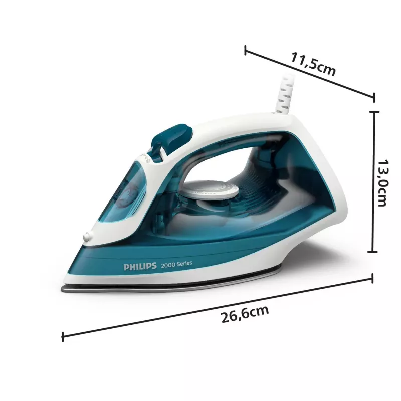 Plancha de vapor Philips serie 2000 DST2020/90 suela cerámica 2000 W Aqua