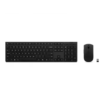 Lenovo 4X31R64316 Teclado y ratón con Office RF Wireless + Bluetooth QWERTY US Inglés Gris