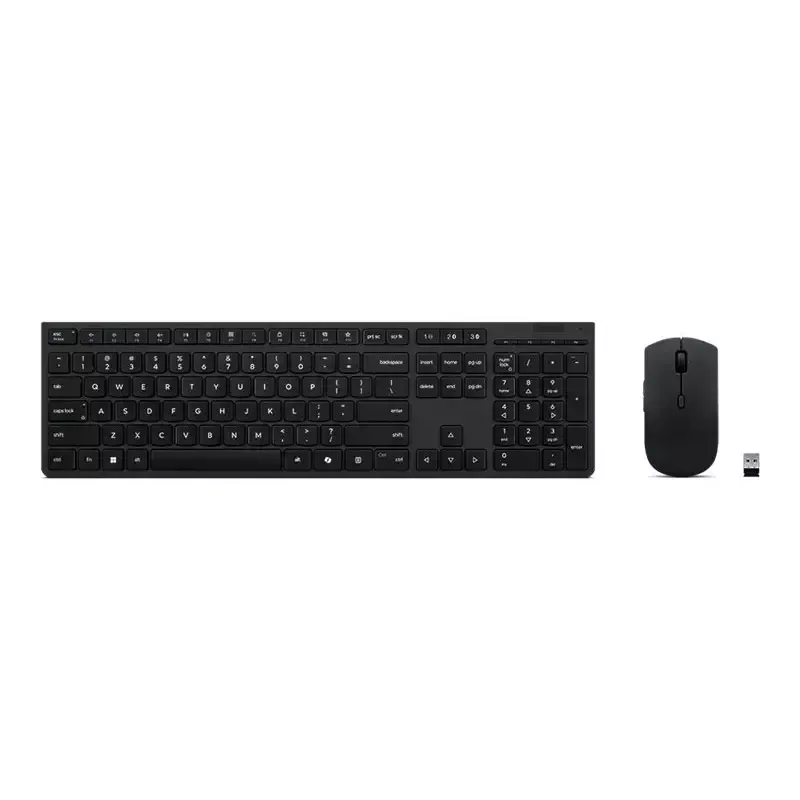 Lenovo 4X31R64316 Teclado y ratón con Office RF Wireless + Bluetooth QWERTY US Inglés Gris