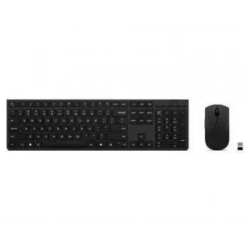 Lenovo 4X31R64316 Teclado y ratón con Office RF Wireless + Bluetooth QWERTY US Inglés Gris