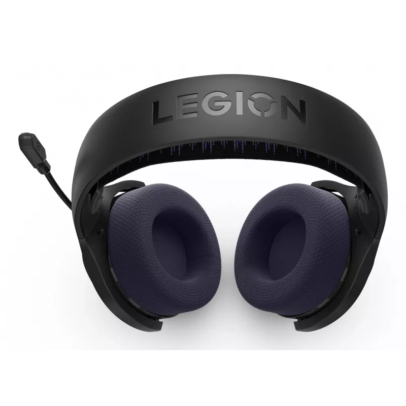 Auriculares Lenovo Legion H410 inalámbricos diadema gaming USB Type-C Bluetooth negros, morados