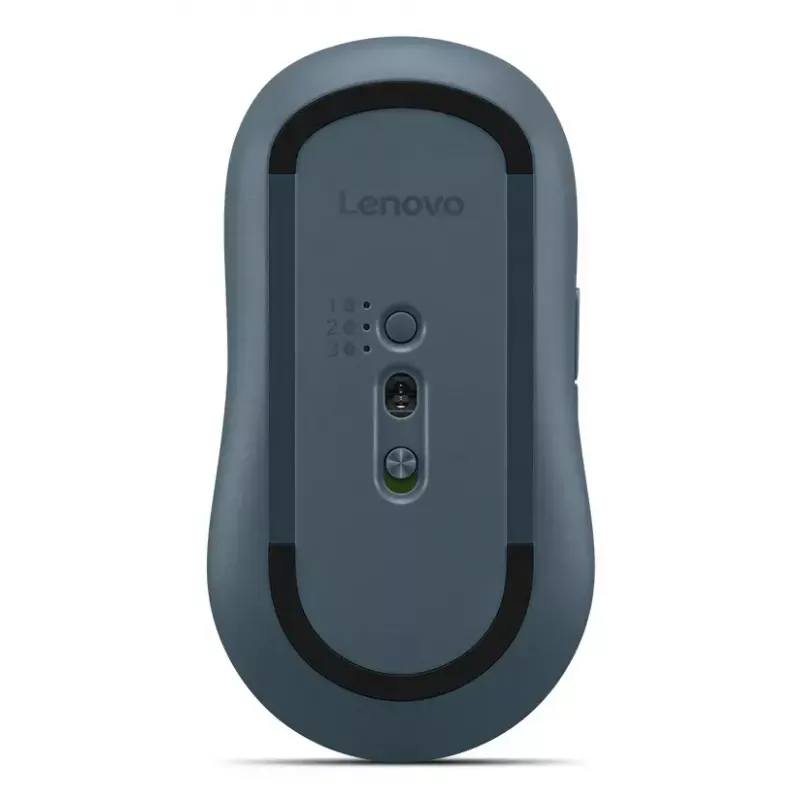 Ratón óptico inalámbrico ambidiestro Bluetooth Lenovo Yoga – 4000 dpi, 8 botones, rueda de desplazamiento, a pilas, verde azulado