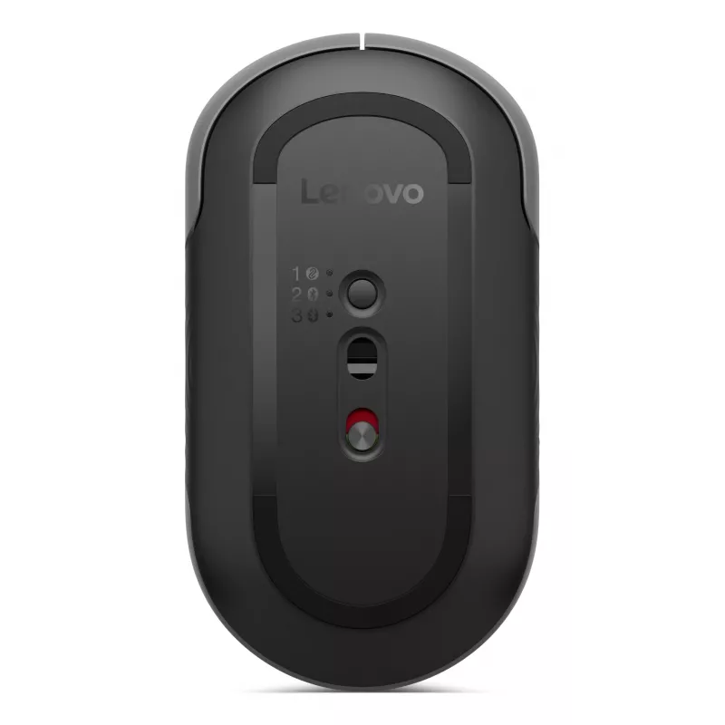 Ratón inalámbrico ambidiestro Lenovo 700 — RF + Bluetooth, óptico 4000 DPI, 8 botones, gris