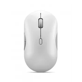 Ratón inalámbrico silencioso Lenovo 700 multidispositivo, ambidiestro, óptico, 4000 DPI, RF + Bluetooth, 8 botones, blanco
