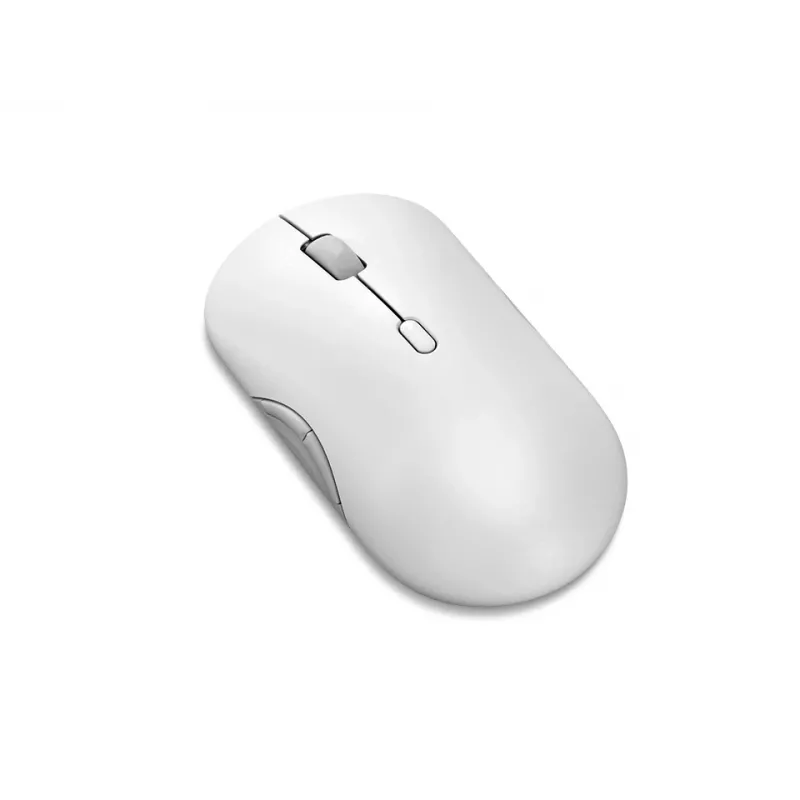 Ratón inalámbrico silencioso Lenovo 700 multidispositivo, ambidiestro, óptico, 4000 DPI, RF + Bluetooth, 8 botones, blanco