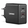 Cargador para dispositivos móviles Lenovo G0A6065BEU — cargador de CA universal para interior, 2× USB-C, 100–240 V, cable de 1,5 m, negro
