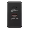 Cargador para dispositivos móviles Lenovo G0A6065BEU — cargador de CA universal para interior, 2× USB-C, 100–240 V, cable de 1,5 m, negro