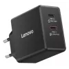 Cargador para dispositivos móviles Lenovo G0A6065BEU — cargador de CA universal para interior, 2× USB-C, 100–240 V, cable de 1,5 m, negro