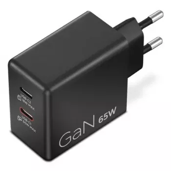 Cargador para dispositivos móviles Lenovo G0A6065BEU — cargador de CA universal para interior, 2× USB-C, 100–240 V, cable de 1,5 m, negro