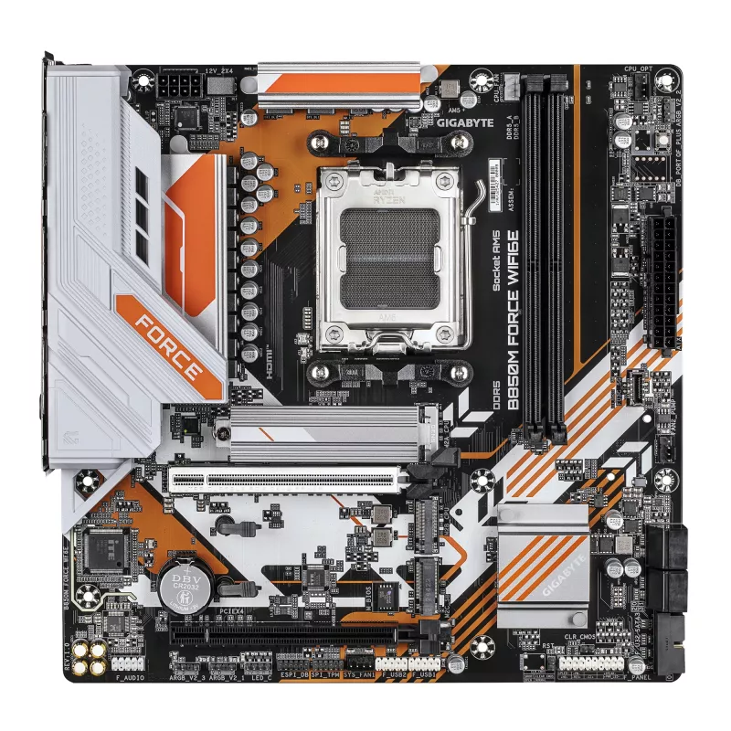 Placa base GIGABYTE B850M FORCE WIFI6E, AMD B850, socket AM5, Micro ATX