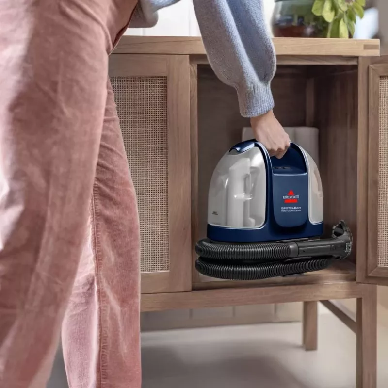 Bissell SpotClean Mini limpiador de alfombras de mano inalámbrico negro, azul