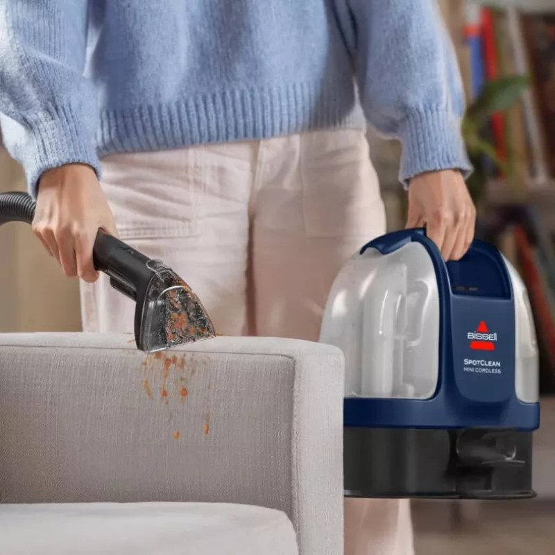Bissell SpotClean Mini limpiador de alfombras de mano inalámbrico negro, azul