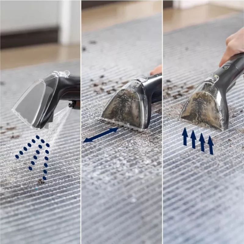 Bissell SpotClean Mini limpiador de alfombras de mano inalámbrico negro, azul