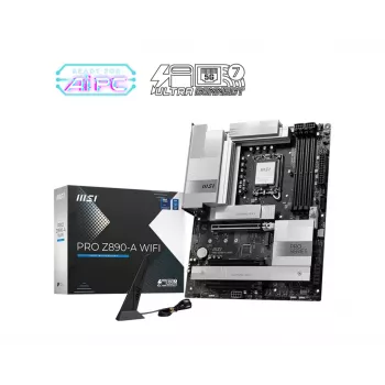 Placa base MSI PRO Z890-A WIFI Intel Z890 LGA 1851 ATX DDR5, 4 DIMM, 256 GB, Wi‑Fi 7, 5 Gb Ethernet