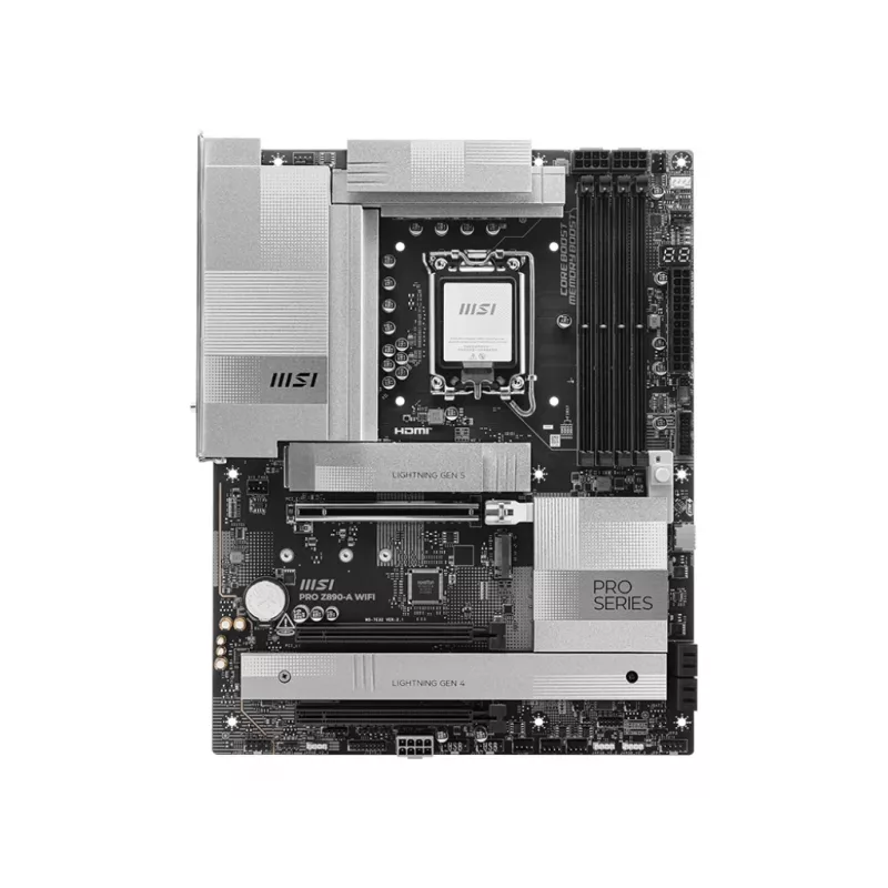 Placa base MSI PRO Z890-A WIFI Intel Z890 LGA 1851 ATX DDR5, 4 DIMM, 256 GB, Wi‑Fi 7, 5 Gb Ethernet